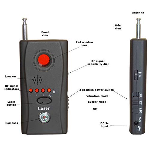 Dyan XHY-308 Hidden Camera Gsm Audio Bug Detector Anti Spy Finder Gps Signal Lens Detector thumb #6