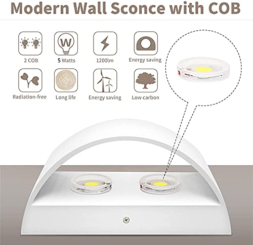 Lámpara de pared ajustable para pasillos oscuros con luz indirecta 5W 2