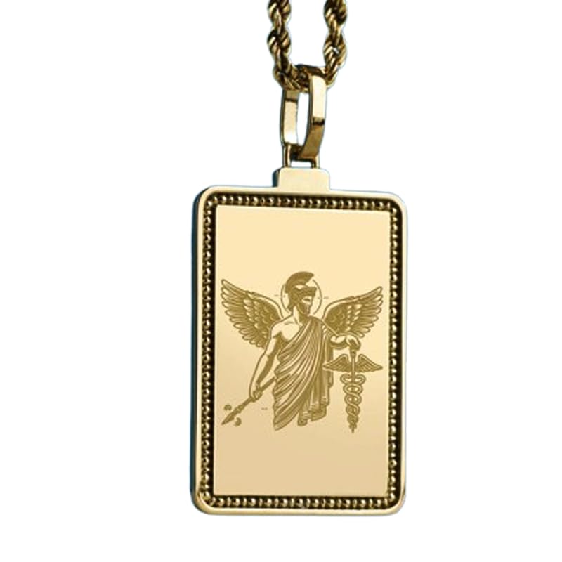 Collier amulette grecque argent 925 plaqué or pour éviter les bijoux qui ternissent