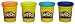 Play-Doh 4-Pack of Colors 20oz - Blue, Orange, Teal & Neon Yellow