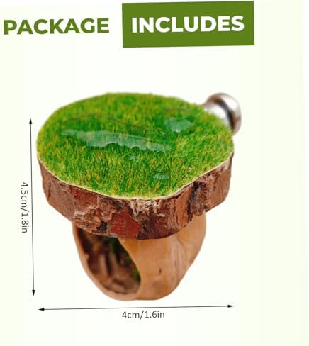 Jumping Spider Hide Magnetic Jumping Spider Enclosure with Moss Platforms 1.6x1.8 inch - 3