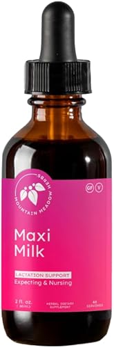 Mountain Meadow Herbs Maxi-Milk - Soporte líquido natural para la lactancia para aumentar la producción de leche materna de forma rápida y efectiva