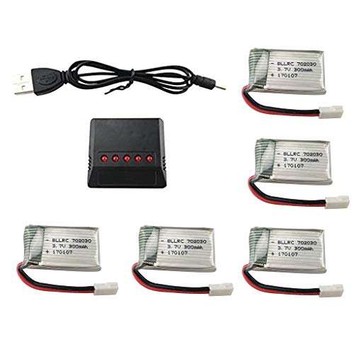 Alecony 5 Pcs 3.7V 300mAh 25C Flight Battery Cover