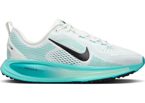 Nike Vomero 18 Big Kids' Road Running Shoes (HQ2157-103, Summit White/Dusty Cactus/Geode Teal/Black)