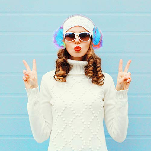 Protetor de orelhas de inverno de pelúcia da Valicclud, protetor de orelhas para mulheres, meninas,