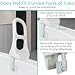 Vive Bathtub Rail - Bathroom Tub Safety Rail Heavy Duty for Seniors, Elderly, Handicap and Disabled - Clamp Railing Bath Support - Adjustable Shower Hand Grip - Handle Assist Grab Bar - Fits Most Tubs