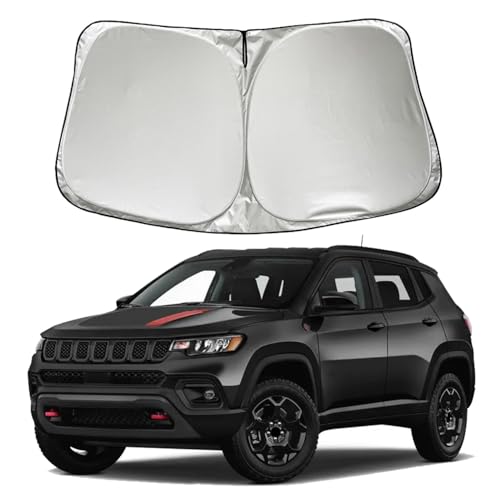 SZYUCHEN Car Windshield Sun Shade Sunshade Compatible with Jeep Compass