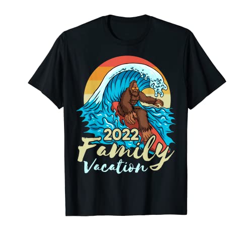 Bigfoot Surfing Family Vacation 2022 Crociera sulla spiaggia Maglietta