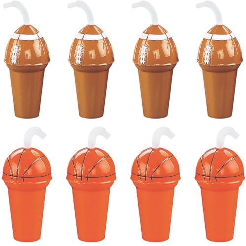 Fun Express 12 Pieces Baseball, Football, Soccer, Basketball and Sports Ball Cup Assortment, BPA Free Plastic, Birthday Party Supply, Multi-Color Fun Express 12 Pieces Baseball, Football, Soccer, Basketball and Sports Ball Cup Assortment, BPA Free Plastic, Birthday Party Supply, Multi-Color