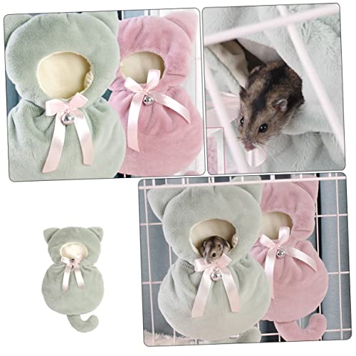 Balacoo 1Pc Ninho Pendurado Em Forma De Gato Acessórios Para Gaiola De Cobaia Furão Rede Hamster Cab