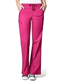 WonderWink Women's Wonderflex Grace Scrub Pant, Hot Pink, Small/Petite