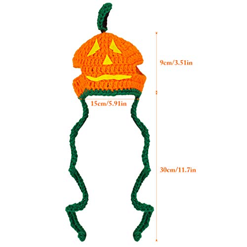 Legendog Cat Halloween Costume Handmade Pet Pumpkin Hat Halloween Apparel for Cats Puppy Small Dogs - Thumbnail 5