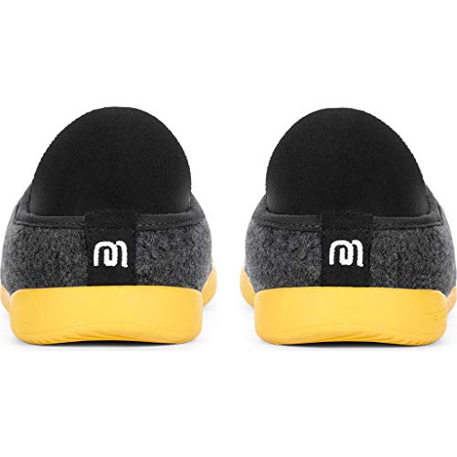 Mahabis Curve Classic Slippers, Comfy, Premium Unisex House Shoe For Indoors And Outdoors Larvik Dark Grey/Skane Yellow 42 (Us Men's 8.5-9, Women's 10.5-11) Medium #TOP3