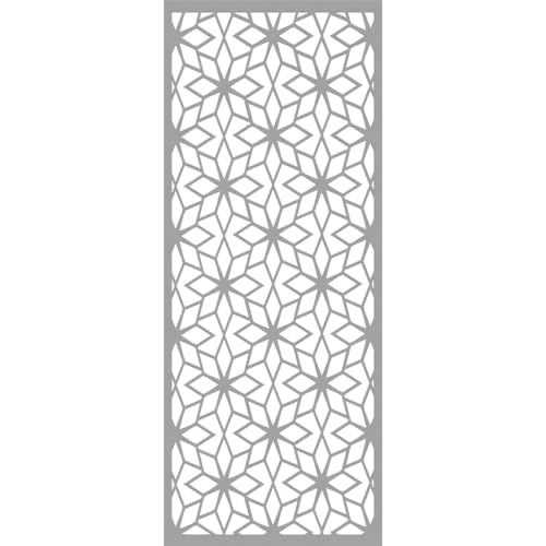 Image of 17 3 /8 inchW x 44 3 /8 inchH x 3 /8 inchT Lake Decorative Fretwork Wall Panels in Architectural Grade PVC