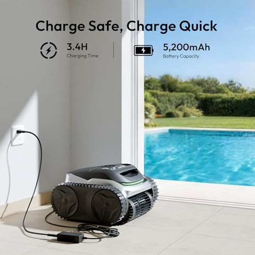 Image of (2026 New) Bubot 700 Gen 2 Pool Vacuum for Inground Pools with 210 Min Runtime, Cordless Robotic Pool Cleaner with Triple-Motor, Smart Navigation & App Control, Floor /Wall /Waterline Cleaning, Snow