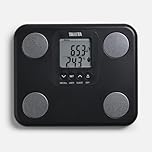 Tanita BC-730 Digital Bathroom Scales – Smart Scales for Body Weight and Fat, Compact Body Scales with 9 Measurements, LCD Display, Weighing Scales Body Weight, Black