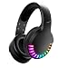 Produktbild Drahtloses Bluetooth-Headset über dem Ohr, HiFi-Stereo-5.1-Kanal, RGB-LED-Pferderennen mit Hintergrundbeleuchtung, wiederaufladbares leichtes Gaming-Headset mit 1000 mAh und Mikrofon für PC / iPad