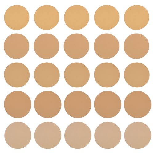 Be In Your Mind 25 Stück 8 Zoll PSA-Schleifscheiben Selbstklebendes Schleifpapier mit Selbstklebender Rückseite Körnung 60# 80# 120# 240# 320# für DA-Schleifgeräte Sand Auto Autolack Holz Metall