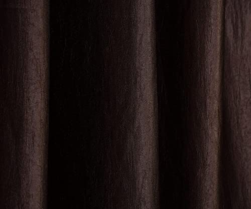 Image of Polyresin Solid Door Curtain, Door- 7 Ft, Coffee, Pack of 2, lined, lined