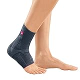 medi Levamed - Sprunggelenkbandage unisex | silber | Größe II | Gelenkbandage zur Stabilisierung des Sprunggelenks | Beidseitig tragbar