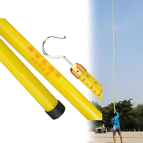 Tige de mesure pour électriciens, bâton de hauteur en résine époxy, perche télescopique réglable pour équipement de mesure de ligne sous tension, entretien de l'alimentation et sécurité des