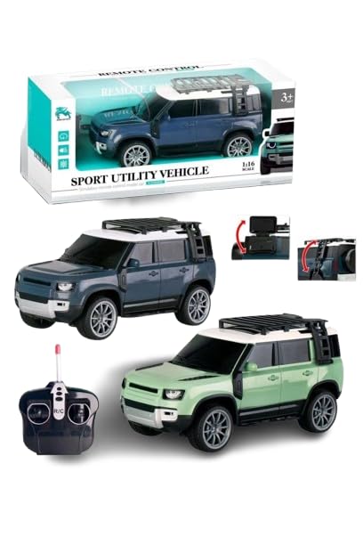 KIROQ Remote Control Defender 1:16 Scale Model Land Rover Rechargeable ...