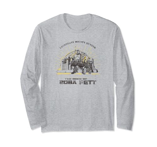 T-shirt Star Wars Boba Fett vintage imprimé color pop rétro à manches longues