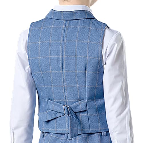 Boy's 3 Buttons Solid Color Formal Vest for Kids3