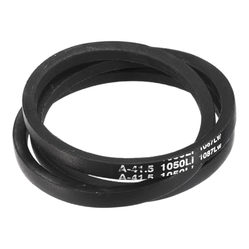 Image of uxcell A41 1 /2 Classic Wrapped V-Belt, 43 inch Outside Circumference, Black, Industrial Rubber V-Belt