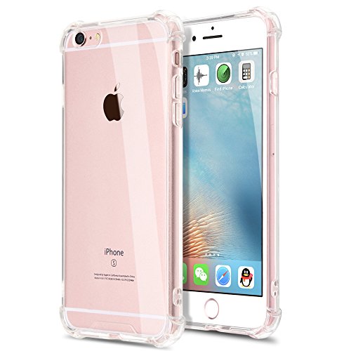 iPhone 6 Plus Case, iPhone 6S Plus Case, Basse Crystal Clear Shock-Absorption, Bumper Cover Anti-Scratch Case for iPhone 6 Plus, 6S Plus (5.5 inch) – Clear