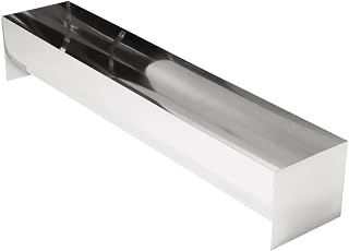 Vogue E581 U Shaped Terrine Mould Large Stainless Steel Baking Tool Bakeware Oven, Silver, (H) 90 x (W) 500 x (L) 100mm
