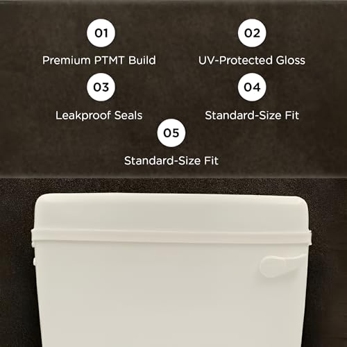 Image of Prayag Smart Flush PTMT 10 Litre Cistern for Indian & Western Toilet | Wall Mounted Cistern with Side Handle | 3-Years Manufacturer Warranty | Leak-Proof Toilet Flush Tank - (Ivory)