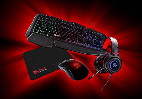 Talius Gaming Kit V.2 (teclado rato auriculares tapete) preto