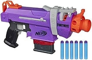 NERF Fortnite SMG-E Blaster -- Motorized Dart Blasting -- 6-Dart Clip, 6 Official