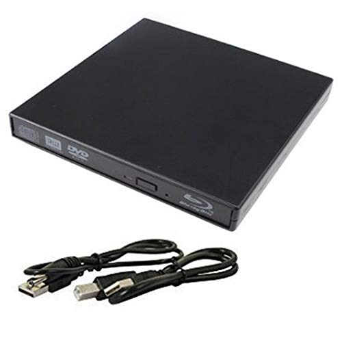 tengertang External Blu-ray DVD CD Drive USB 2.0 3D Blu-Ray Player Portable CD/DVD-ROM Burner BD-ROM for PC Compute Desktop Notebook