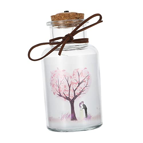 OSALADI 1 Unidade Garrafa De Paisagem Iluminar Garrafa De Vidro Garrafa De Vidro Com Luzes De Fada L