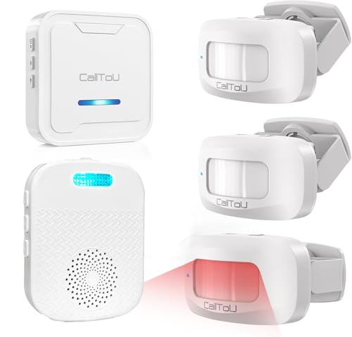 Caregiver door chime with 2 sensors & 2 receivers