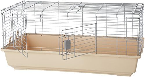 Amazon Basics - Cage / habitat for small animals, with accessories - 104 x 21.5 x 57 cm, Large