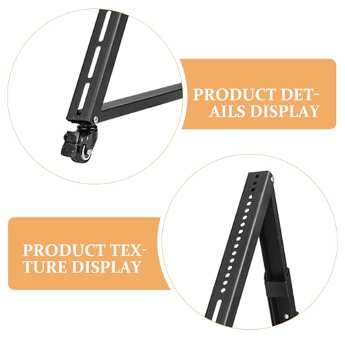 Support TV sur pied mobile robuste pour éviter de percer le mur : chariot stable iplusmile - 3