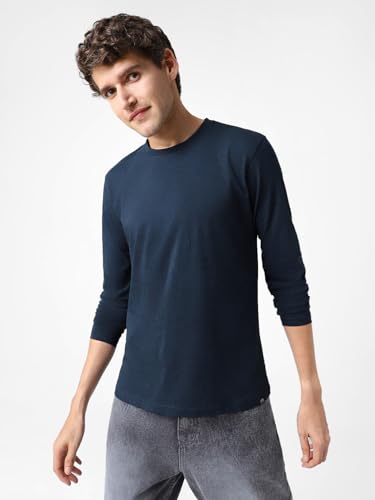 Image of Urbano Fashion Men's Printed Full Sleeve Slim Fit Cotton T-Shirt
