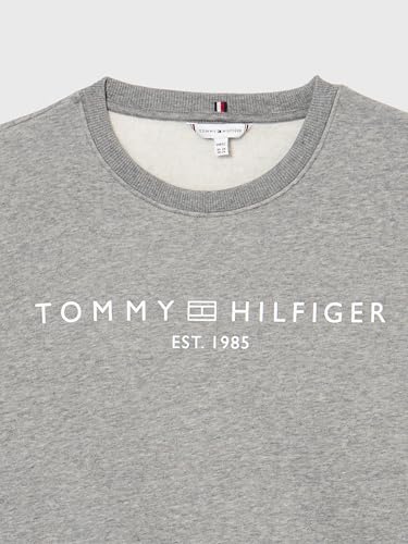 Tommy Hilfiger Damen Sweatshirt Regular ohne Kapuze, Grau (Medium Grey Heather), 48 – Ansicht 4