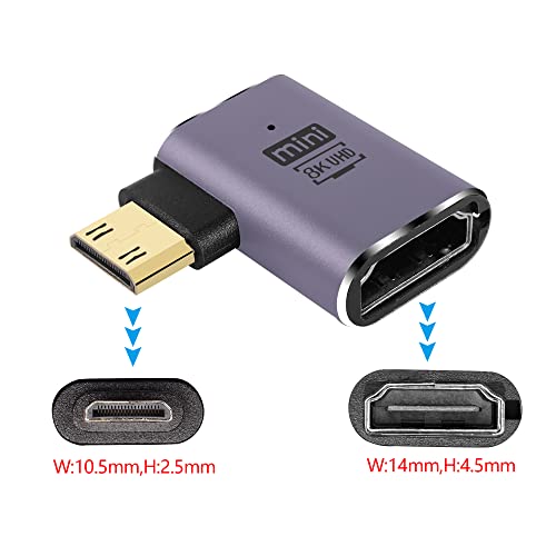 GINTOOYUN Adattatore Mini HDMI a HDMI standard 2.1...