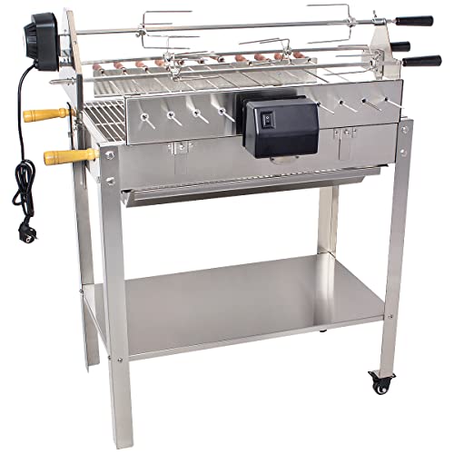 Beeketal 'BSG-90SG' 3in1 Spießbratengrill mit Drehspieß (Netzbetrieb) und...