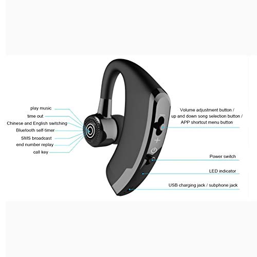 Auriculares con micrófono Cuifati Negro In Ear miniatura 2