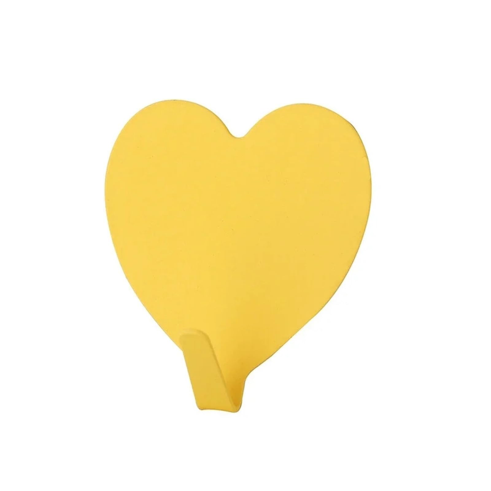 Zguouzantye Yellow Hooks 2 Heart Shape Self Adhesive Hooks