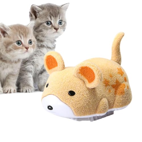 Hamsters de pelúcia barulhentos para gatos, brinquedo interativo para ratos para gatos - Simulação d
