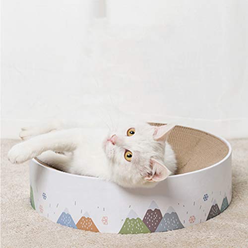 STOBOK Arranhador de gato arranhador para gatos, cama redonda para arranhar gatos para alívio de est