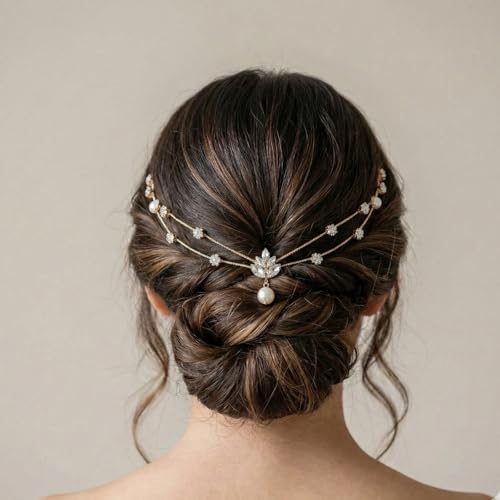 Image of Tiara for Women Stylish Rhinestone Crown Hair Accessory Bridal Princess Crystal Headpiece for Wedding Party Prom Birthday Bride Hair Jewelry Girls Fashion Crown