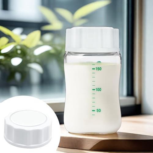 6 Stück Reiseflaschenverschlüsse,Babyflaschenverschlüsse,für Avent Flaschendeckel Ersatz,für Phillips Avent Flasche Glasflaschen Zubehör,Glasflaschen Weiß Versiegeln Deckel