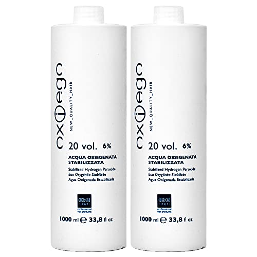 Ever Ego 20 Vol 6% Stabilized Hydrogen Peroxide 1000Ml 33.8Oz (Pack Of 2) #TOP3